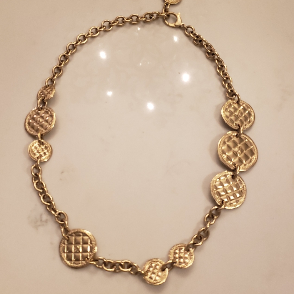 Authentic 24kt gold plated Chanel Medallion Belt (adjustable to 34")